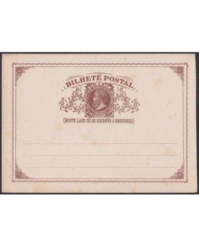 F-EX48646 BRAZIL BRASIL S.XIX POSTAL STATIONERY UNUSED.