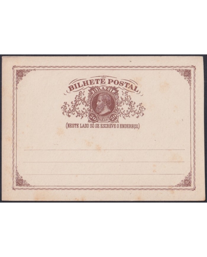 F-EX48646 BRAZIL BRASIL S.XIX POSTAL STATIONERY UNUSED.