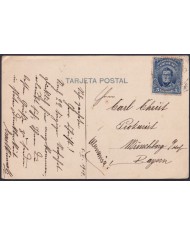 F-EX48652 URUGUAY 1912 POSTCARD TEATRO SOLIS TO GERMANY.