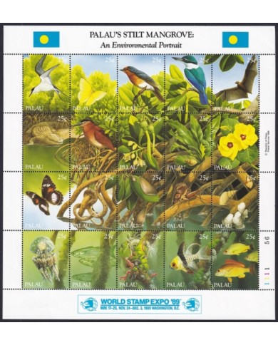 F-EX47265 PALAU MNH 1989 WORLD STAMPS EXPO´89 BIRD AVES PAJAROS OISEAUX BIRD.