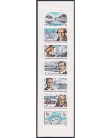 F-EX47275 TAAF FRANCE POLAR ANTARCTIC MNH 2000 GREAT EXPLORATOR BOOKLED.
