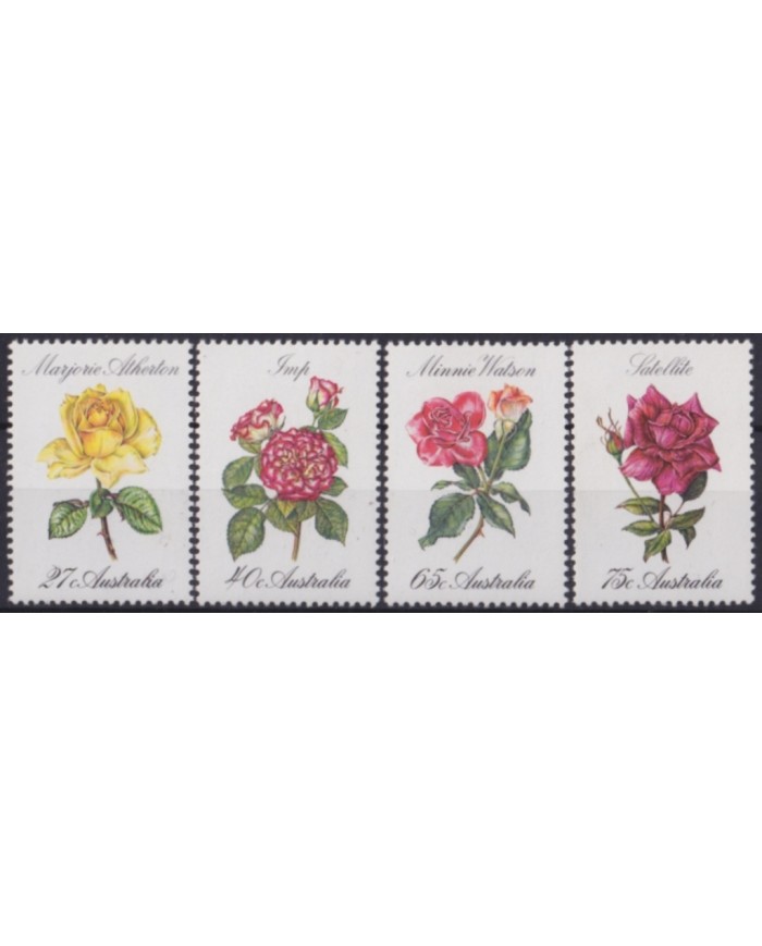 F-EX48200 AUSTRALIA 1982 MNH FLORES FLOWER ROSA ROSE.