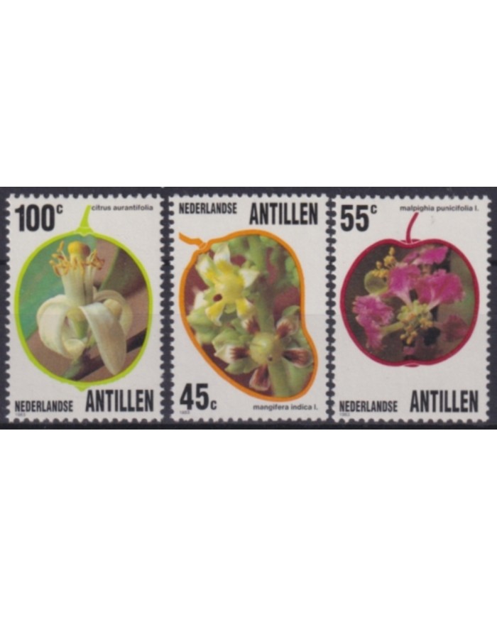 F-EX48196 NEDERLAND ANTILLES 1983 MNH FLORES FLOWER.