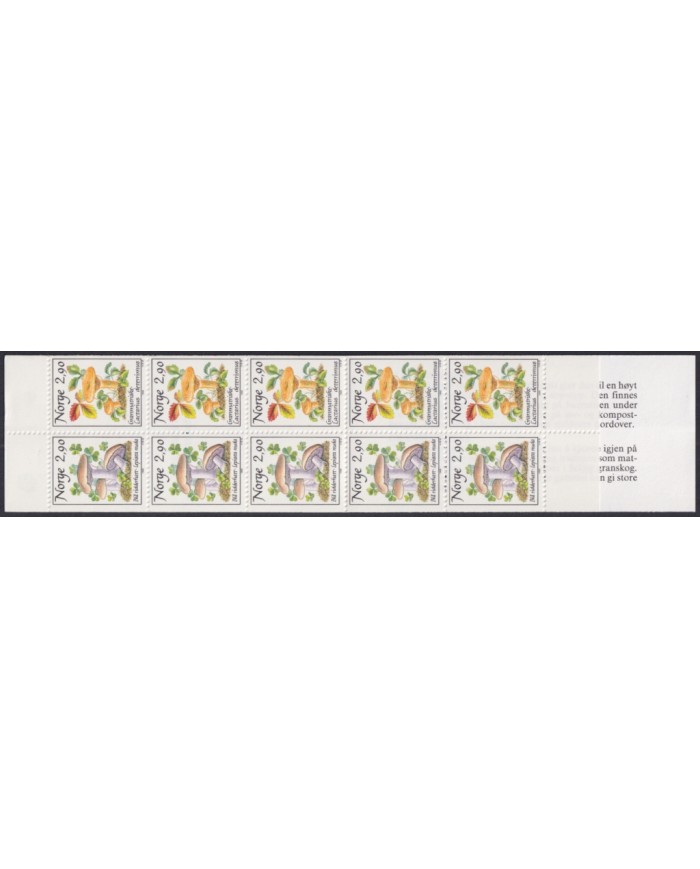 F-EX48194 NORWAY NORGE NOREG 1988 MNH FLORES FLOWER BOOKLED.