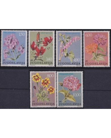 F-EX48188 YUGOSLAVIA MNH 1977 PTT FLOWER FLORES.