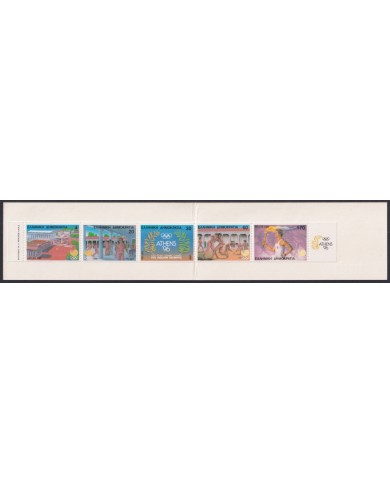F-EX48217 GREECE MNH 1988 SEOUL OLYMPIC GAMES BOOKLED RUNNER & TOURCH.