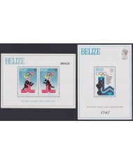 F-EX46652 BELIZE MNH 1980 WINTER OLYMPIC GAMES WINTER LAKE PLACID & MOCOW.