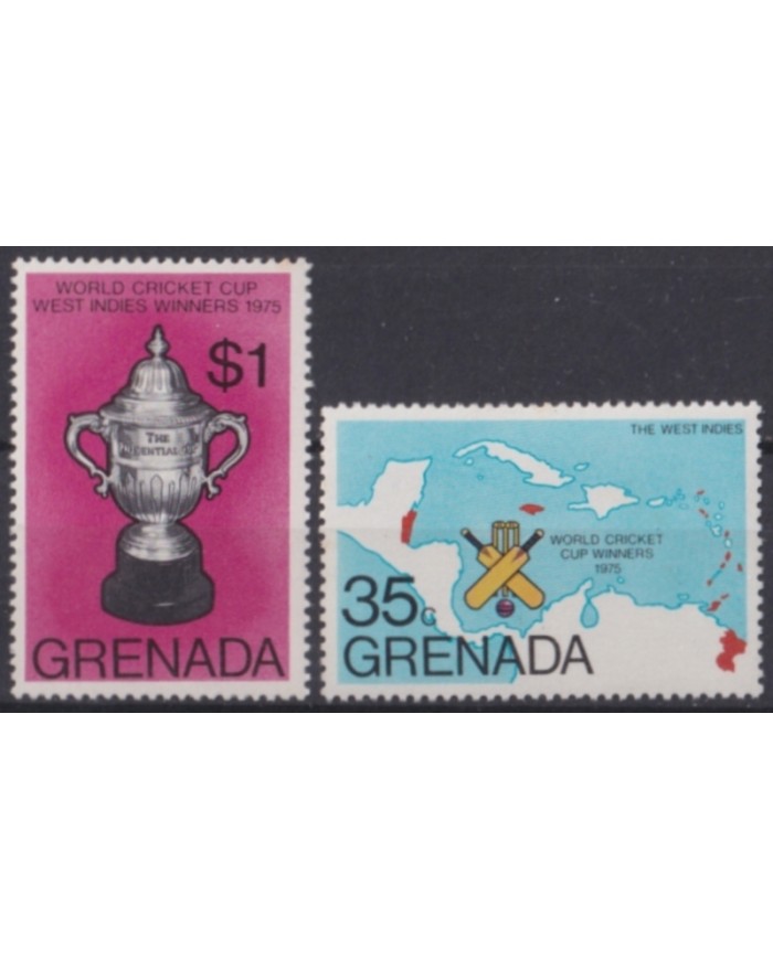 F-EX48244 GRENADA MNH 1975 WORLD CRICKET CHAMPIONSHIP WINNER.