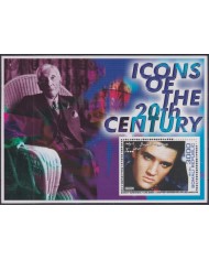 F-EX48700 SOMALIA MNH 2001 ICONS OF 20th CENTURY CINEMA MOVIE ELVIS PRESLEY.