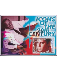 F-EX48706 SOMALIA MNH 2001 ICONS OF 20th CENTURY CINEMA MOVIE ELVIS PRESLEY.