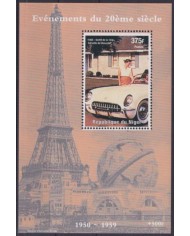 F-EX48719 NIGER MNH 1998 EVENTS OF 20th CENT. FIRST CORVERTTE CHEVROLET AUTO.