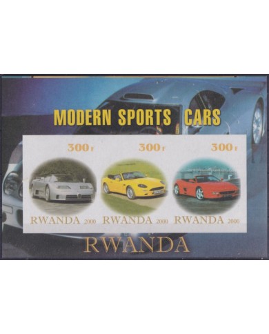 F-EX48723 RWANDA MNH 2000 MODERN SPORT CARS AUTO.