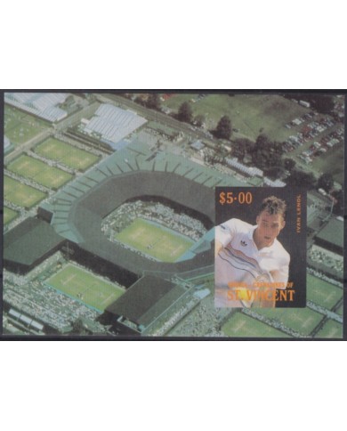 F-EX48744 ST VINCENT BEQUIA GRENADINES MNH TENNIS IMPERF.