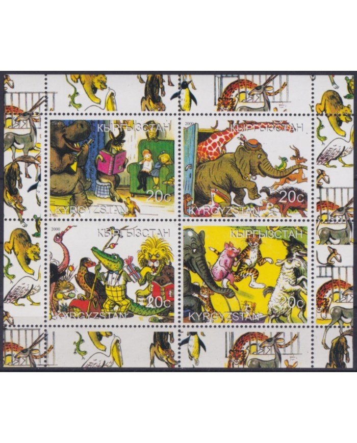F-EX48756 KYRGYZSTAN MNH 2000 MOVIE CARTOONS.