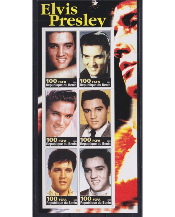 F-EX48026 BENIN MNH 2003 CINEMA MOVIE ELVIS PRESLEY.