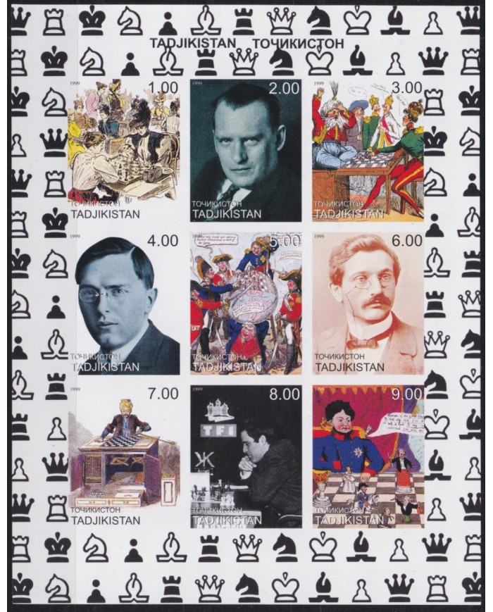 F-EX48048 TADJIKISTAN MNH 1999 CHESS GAMES AJEDREZ.