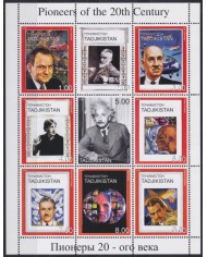 F-EX48050 TADJIKISTAN MNH 1999 PIONEERS OF 20th CENTURY PICASSO EINSTEIN PICASSO FREUD VIRGINIA WOOLF.