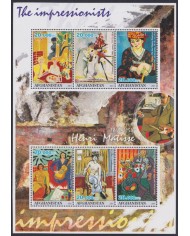 F-EX48060 AFGHANISTAN MNH 2001 ART IMPRESSIONISTS PAINTING HENRI MATISSE.