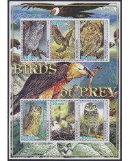 F-EX48063 AFGHANISTAN MNH 2001 BIRD OF PREY OWL AVES PAJAROS OISEAUX VÓGEL.