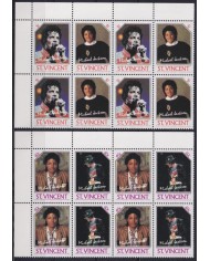F-EX48760 ST VINCENT MNH 1985 MICHAEL JACKSON BLOCK 4.