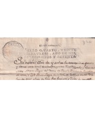1779-PS-3 SPAIN ESPAÑA 1779 SELLO 4º SEALLED PAPER REVENUE.