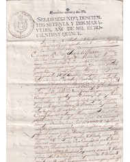 1815-PS-37 SPAIN ESPAÑA 1815 SELLO 2º SEALLED PAPER REVENUE.