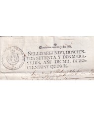 1815-PS-37 SPAIN ESPAÑA 1815 SELLO 2º SEALLED PAPER REVENUE.