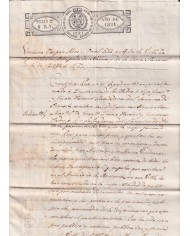 1821-PS-11 SPAIN ESPAÑA 1821 SELLO 2º SEALLED PAPER REVENUE.