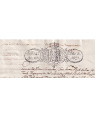 1829-PS-22 SPAIN ESPAÑA 1829 SELLO 4º SEALLED PAPER REVENUE.