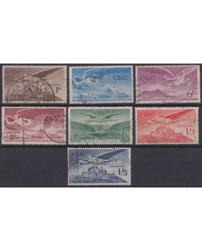 F-EX48495 IRELAND 1948-65 ANGELS AIRMAIL COMPLETE SET.