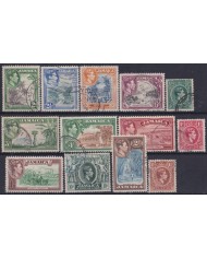 F-EX48498 JAMAICA 1938 STAMPS LOT 1/2c – 10/.