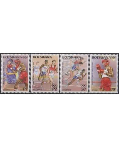 F-EX48931 BOTSWANA MNH 1992 OLYMPIC GAMES BARCELONA BOXING ATHLETISM.