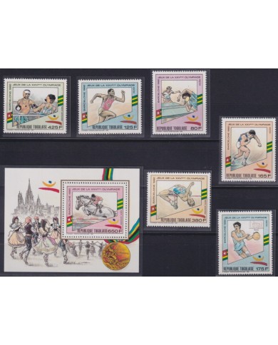 F-EX48886 TOGO MNH 1989 OLYMPIC BARCELONA ATHLETISM EQUESTRIAN TENNIS BASKET.