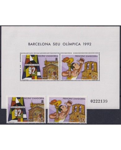 F-EX48848 ANDORRA MNH 1992 BARCELONA OLYMPIC GAMES ATHLETISM.