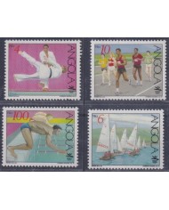 F-EX48932 ANGOLA MNH 1991 OLYMPIC GAMES BARCELONA SAILING CICLING JUDO SWIMMING.