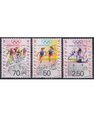 F-EX48866 LIECHTENSTEIN MNH 1992 OLYMPIC GAMES BARCELONA ATHLETISM CYCLING JUDO.