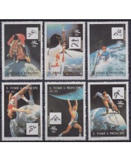 F-EX48842 SAO TOME I PRINCIPE MNH 1988 SEOUL OLYMPIC GAMES BARCELONA ARCHERY EQUESTRIAN ATHLETISM.