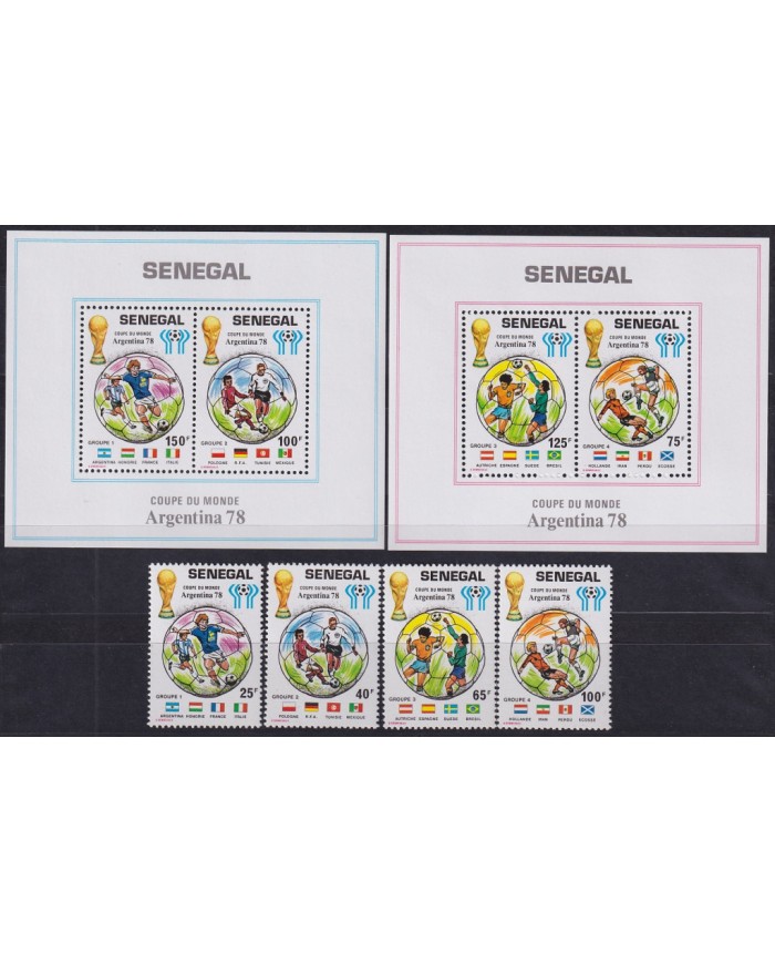 F-EX46616 SENEGAL MNH 1977 SOCCER WOLRD CHAMPIONSHIP.