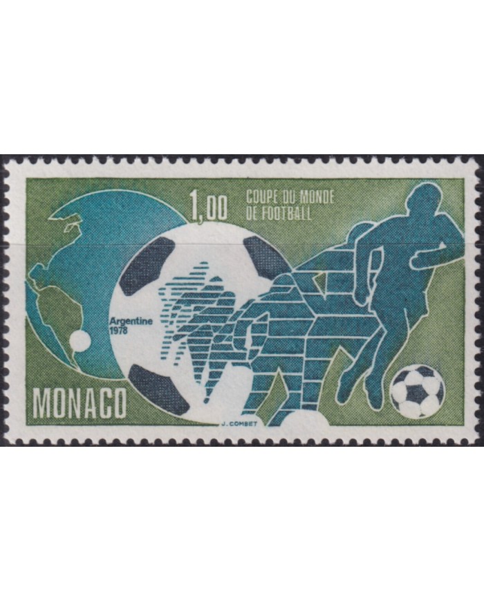 F-EX48299 MONACO MNH 1982 WORLD SOCCER FOOTBALL CUP SPAIN.