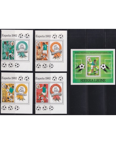F-EX46786 SIERRA LEONE MNH 1982 CHAMPIONSHIP SOCCER FOOTBALL.