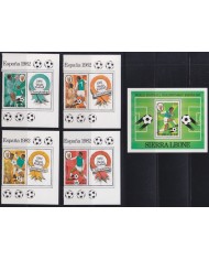 F-EX46786 SIERRA LEONE MNH 1982 CHAMPIONSHIP SOCCER FOOTBALL.