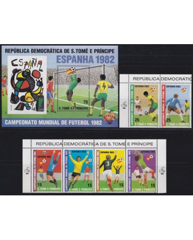 F-EX46787 SAO TOME I PRINCIPE MNH 1982 CHAMPIONSHIP SOCCER FOOTBALL.