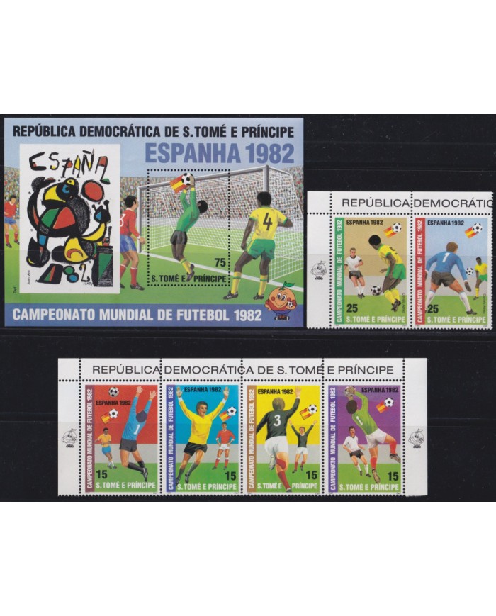 F-EX46787 SAO TOME I PRINCIPE MNH 1982 CHAMPIONSHIP SOCCER FOOTBALL.