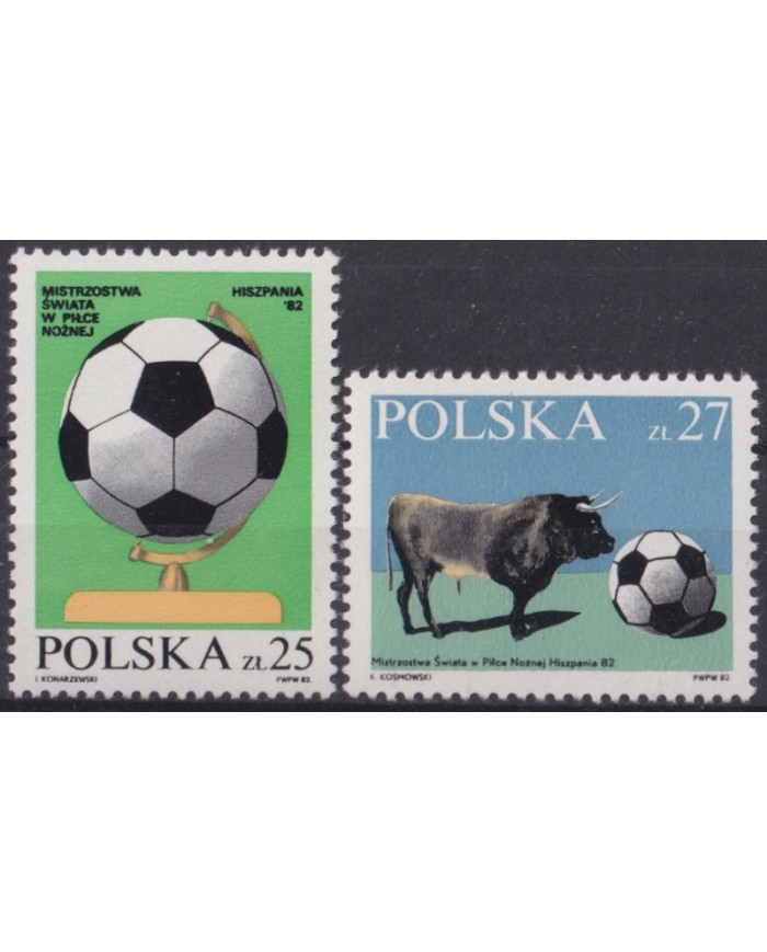 F-EX47565 POLAND MNH 1981 SPAIN SOCCER FUTBOL CHAMPIONSHIP.