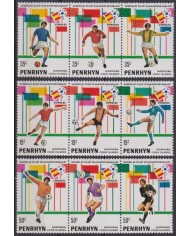 F-EX47568 PENRHYN MNH 1982 SPAIN SOCCER FUTBOL CHAMPIONSHIP.
