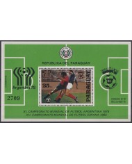 F-EX47570 PARAGUAY MNH 1982 SPAIN SOCCER FUTBOL CHAMPIONSHIP.