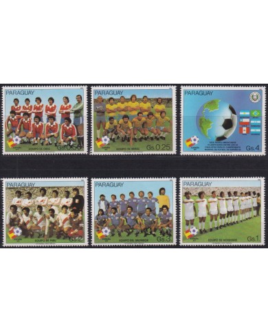 F-EX47573 PARAGUAY MNH 1982 SPAIN SOCCER FUTBOL CHAMPIONSHIP.