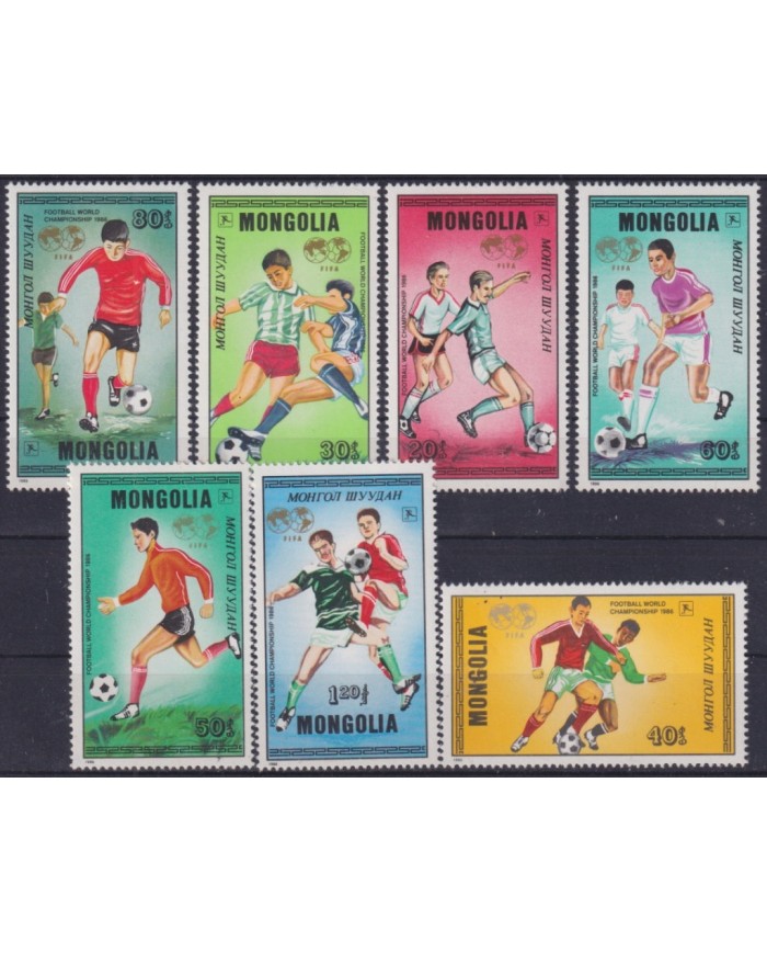 F-EX47581 MONGOLIA MNH 1986 SPAIN CUP SOCCER FOOTBALL.