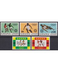 F-EX47621 GHANA MNH 1972 MUNICH OLYMPIC GAMES ATHLETISM SOCCER FOOTBALL BOXING.