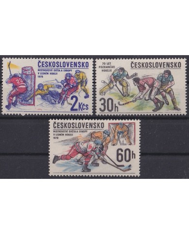 F-EX47600 CZECHOSLOVAKIA MNH 1978 HOCKEY PLAYER